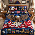 American Eagle Honor 3-Piece Quilted Bedding Set GFTONTD3624