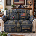 Air Force Veteran Quilted Sofa Cover GFTONTD3629