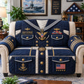 Navy Veteran Uniform Quilted Sofa Cover GFTONTD3630