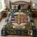 Faith Freedom Providence 3-Piece Quilted Bedding Set GFTOPND1013