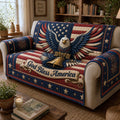 God Bless America Quilted Sofa Cover GFTOPND25