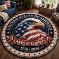Land of Liberty Quilted Round Mat GFTOPND47