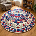 United States Quilted Round Mat GFTOQM4955