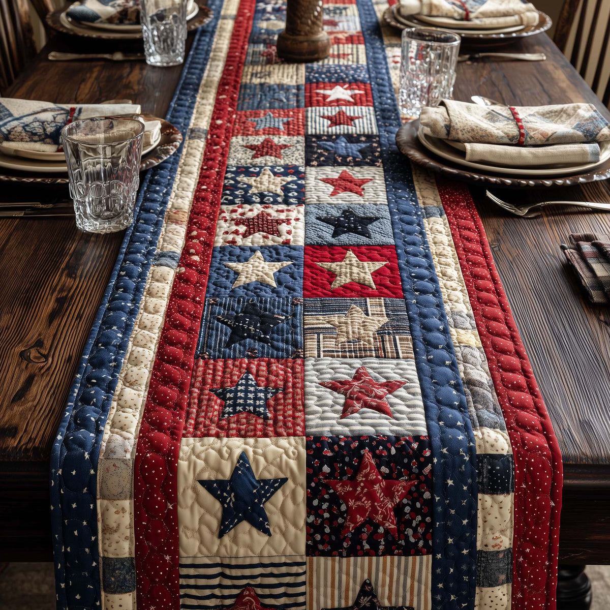 Freedom Valor Heritage Quilted Table Runner GFTOTG3534