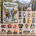 CHRISTMAS KICKOFF 40% OFF - Hike Climp Descend Advent Calendar 2026 - 24-Day Festive Countdown, Acrylic Charms Blind Box - Gift For Canyoning Lovers AC0TH392