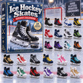 CHRISTMAS KICKOFF 40% OFF - Ice Hockey Skates Advent Calendar 2026 - 24-Day Festive Countdown, Acrylic Charms Blind Box - Gift For Ice Hockey Lovers AC0NT490