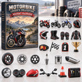 CHRISTMAS KICKOFF 40% OFF - Motorbike Lover Collection Advent Calendar 2026 - 24-Day Festive Countdown, Acrylic Charms Blind Box - Gift For Motorcyclists, Motorcycle Lovers AC0TM471