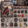 CHRISTMAS KICKOFF 40% OFF - Motorbike Lovers Advent Calendar 2026 - 24-Day Festive Countdown, Acrylic Charms Blind Box - Gift For Motorcyclists, Motorcycle Lovers AC0TM469