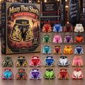 CHRISTMAS KICKOFF 40% OFF - Muay Thai Shorts Advent Calendar 2026 - 24-Day Festive Countdown, Acrylic Charms Blind Box - Gift For Muay Thai Lovers AC0NT432