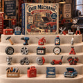 CHRISTMAS KICKOFF 40% OFF - Our Mechanic Advent Calendar 2026 - 24-Day Festive Countdown, Acrylic Charms Blind Box - Gift For Mechanics Lovers AC0TM326