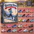 CHRISTMAS KICKOFF 40% OFF - Running Shoes Advent Calendar 2026 - 24-Day Festive Countdown, Acrylic Charms Blind Box - Gift For Running Lovers AC0NT505