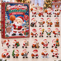 CHRISTMAS KICKOFF 40% OFF - Santa Claus Basketball Advent Calendar 2026 - 24-Day Festive Countdown, Acrylic Charms Blind Box - Gift For Basketball Lovers AC0HA337