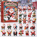 CHRISTMAS KICKOFF 40% OFF - Santa Claus Flag Football Advent Calendar 2026 - 24-Day Festive Countdown, Acrylic Charms Blind Box - Gift For Flag Football Lovers AC0HA395