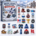 CHRISTMAS KICKOFF 40% OFF - Skiing Lover Collection Advent Calendar 2026 - 24-Day Festive Countdown, Acrylic Charms Blind Box - Gift For Skiing Lovers AC0TM453