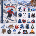 CHRISTMAS KICKOFF 40% OFF - Skiing Lovers Advent Calendar 2026 - 24-Day Festive Countdown, Acrylic Charms Blind Box - Gift For Skiing Lovers AC0TM451