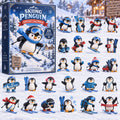CHRISTMAS KICKOFF 40% OFF - Skiing Penguin Advent Calendar 2026 - 24-Day Festive Countdown, Acrylic Charms Blind Box - Gift For Skiing Lovers AC0TM456