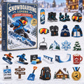 CHRISTMAS KICKOFF 40% OFF - Snowboarding Lovers Advent Calendar 2026 - 24-Day Festive Countdown, Acrylic Charms Blind Box - Gift For Snowboarding Lovers AC0TM457
