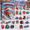CHRISTMAS KICKOFF 40% OFF - Snowboarding to Christmas Advent Calendar 2026 - 24-Day Festive Countdown, Acrylic Charms Blind Box - Gift For Snowboarding Lovers AC0TM458
