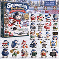 CHRISTMAS KICKOFF 40% OFF - Snowman Flag Football Advent Calendar 2026 - 24-Day Festive Countdown, Acrylic Charms Blind Box - Gift For Flag Football Lovers AC0HA396