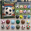 CHRISTMAS KICKOFF 40% OFF - Soccer Balls Advent Calendar 2026 - 24-Day Festive Countdown, Acrylic Charms Blind Box - Gift For Soccer Lovers AC0NT537