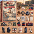 CHRISTMAS KICKOFF 40% OFF - Vintage Baseball Advent Calendar 2026 - 24-Day Festive Countdown, Acrylic Charms Blind Box - Gift For Baseball Lovers AC0NT512
