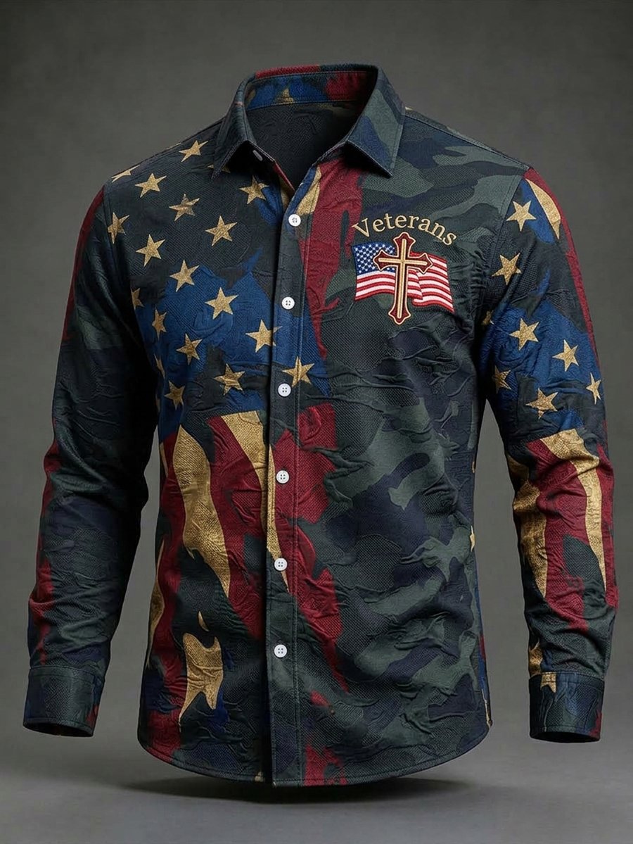 Men's U.S Veterans Day Long-Sleeve Shirt