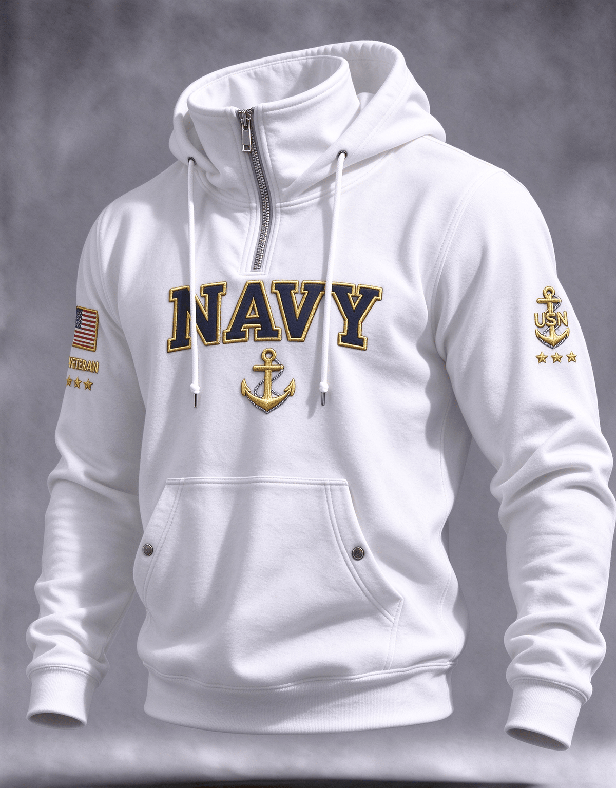 Men's American Veterans Print Hoodie