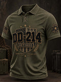 Men's Veterans Day DD-214 Retiree Printed Shirt