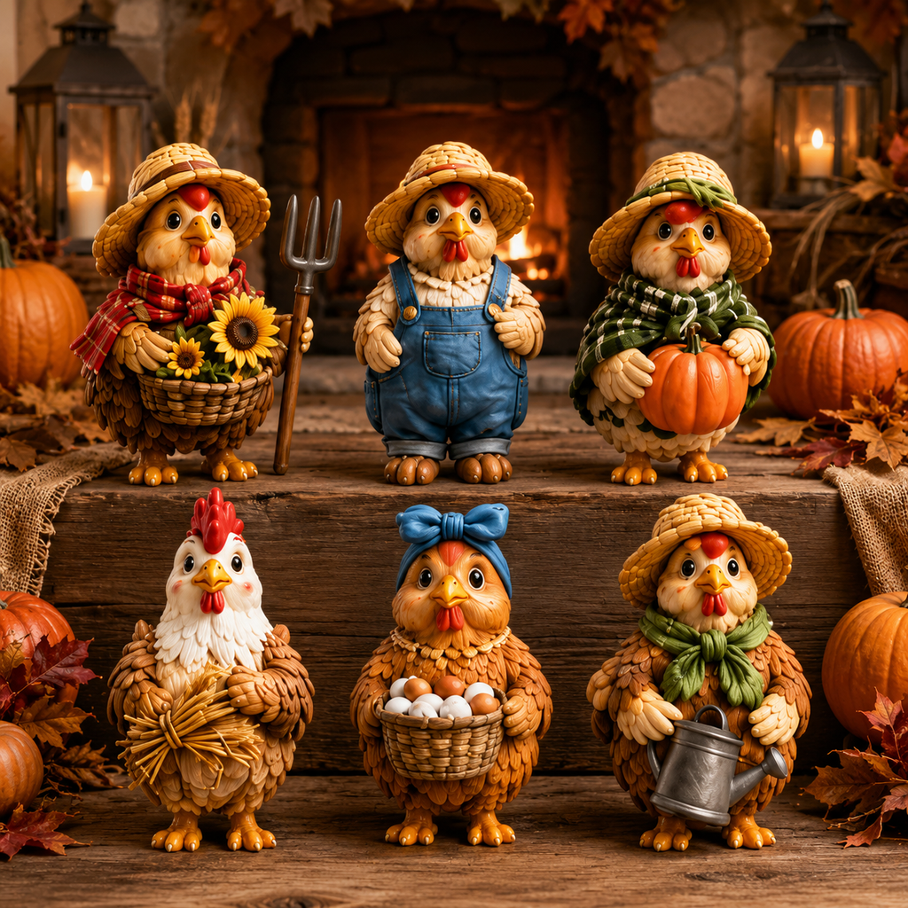 Harvest Hens Advent Calendar 2026 – 24 Days of Farmhouse Chicken Collectibles, Autumn Harvest Surprises & Gifts for Chicken Lovers