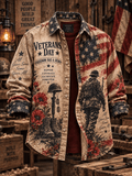 Men's Veteran Pride DD-214 Printed Long Sleeve Shirt