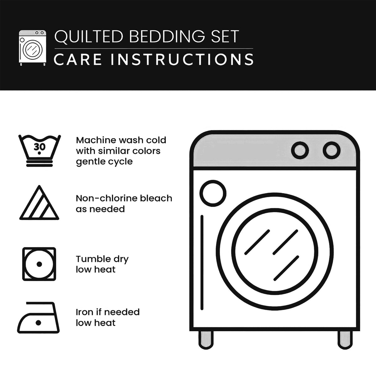 God Country 3-Piece Quilted Bedding Set GFTOPND1018