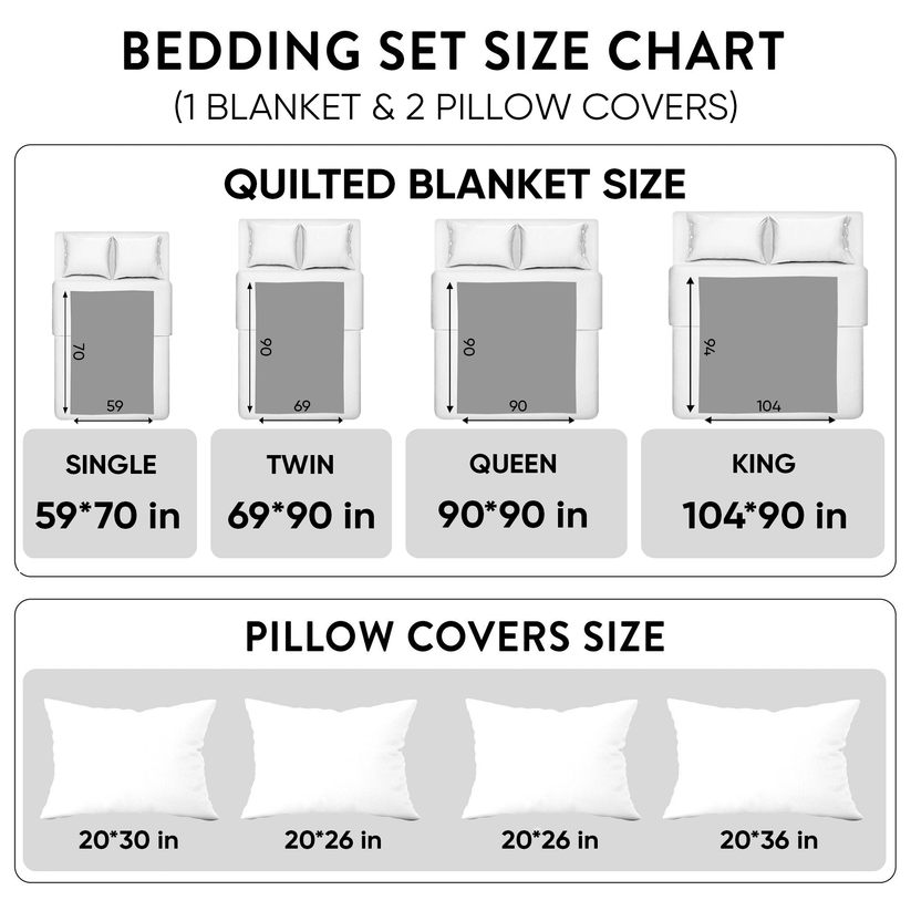 One Nation Under God 3-Piece Quilted Bedding Set GFTOPND1014