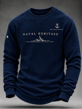 Men's Casual Art Printed Long-Sleeve Sweatshirt
