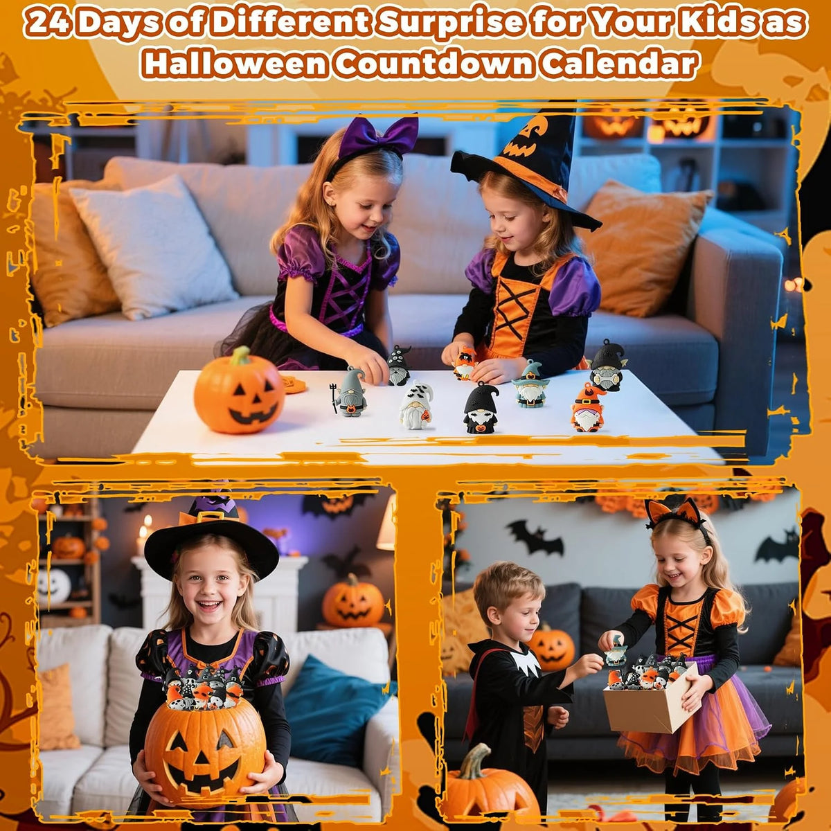 2026 Halloween Gnome Advent Calendar - 24-Day Countdown