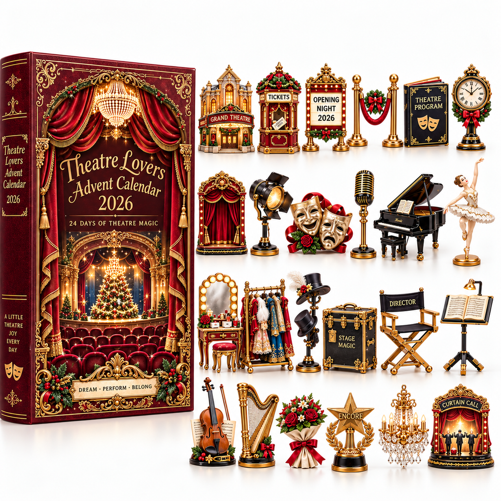 Theatre Lovers Advent Calendar 2026 – 24 Days of Theatre Magic Collectible Miniatures Christmas Countdown Gift