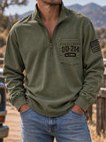 Men's Veteran DD-214 Print Sweatshirt