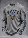 Men's U.S. Veterans Printed Waffle-Knit Top