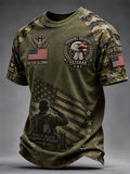 Men's Retro Print Short-Sleeve T-Shirt