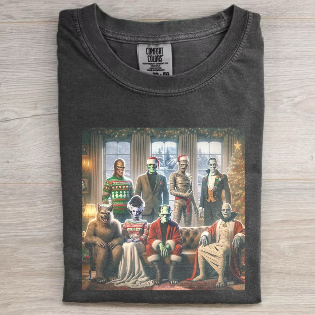 Funny Christmas Horror Retro T-shirt
