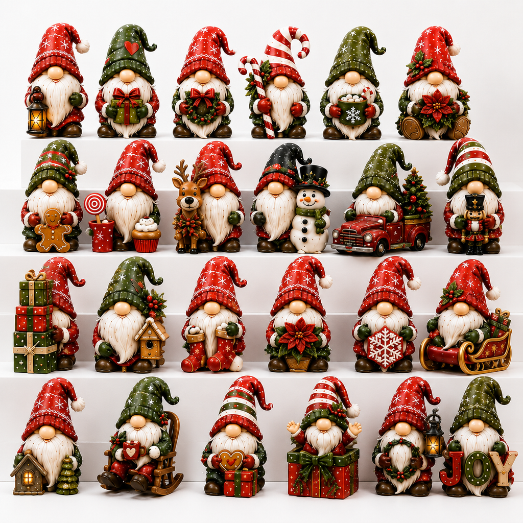 ✨24-Day Christmas Countdown Advent Calendar –Christmas gnome Ornament