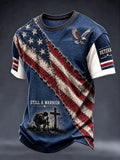 Men's Veteran DD-214 Print Waffle-Knit Short-Sleeve T-Shirt