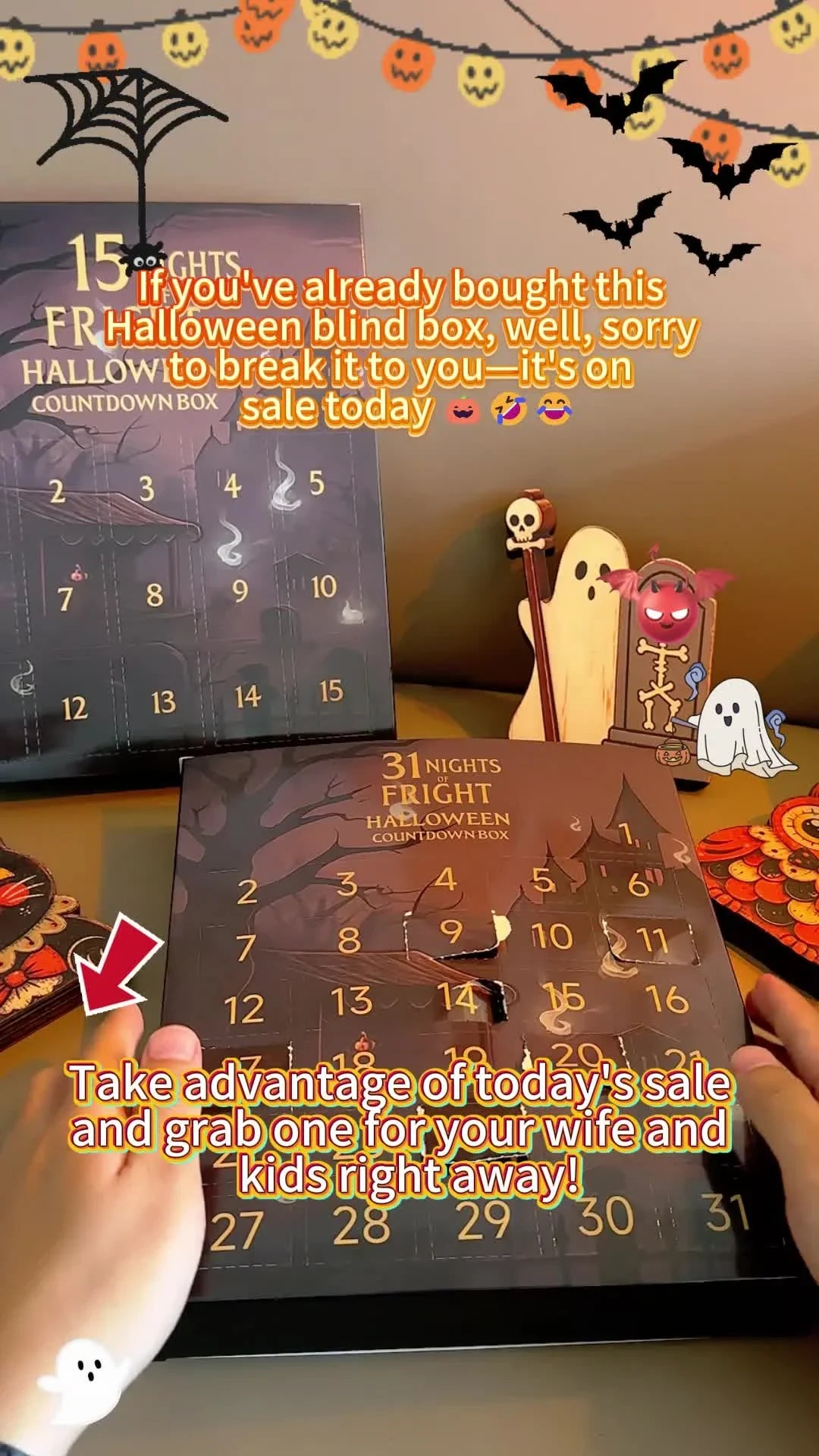 Halloween Countdown Advent Calendar Blind Box