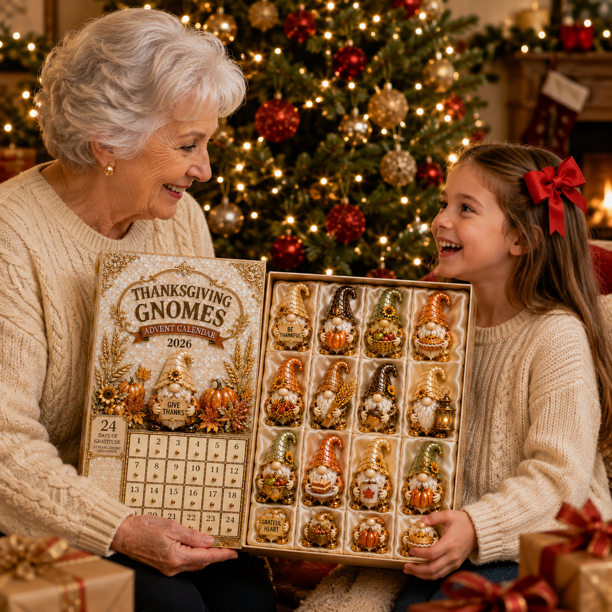 24-Day Gnomes Thanksgiving Advent Calendar | Countdown Blind Box Gift