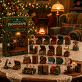 Vintage Phonograph Christmas Advent Calendar 2026 – 24 Days of Timeless Music Collectible Miniatures, Retro Record Player Countdown Gift for Music Lovers