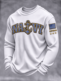 Men's Veterans Day Print Casual Top