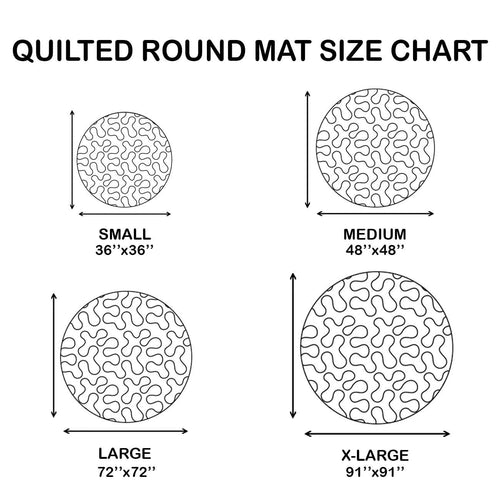 America 250 Years Quilted Round Mat GFTOHNL24